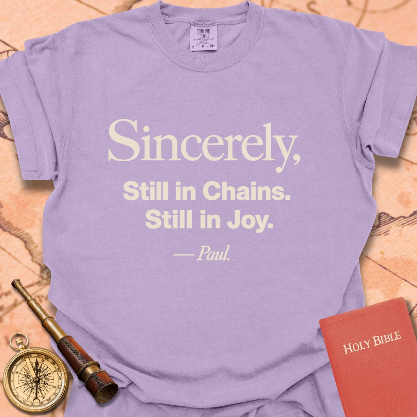 Sincerely, Still in Chains. Still in Joy. -Paul Premium T-shirt
