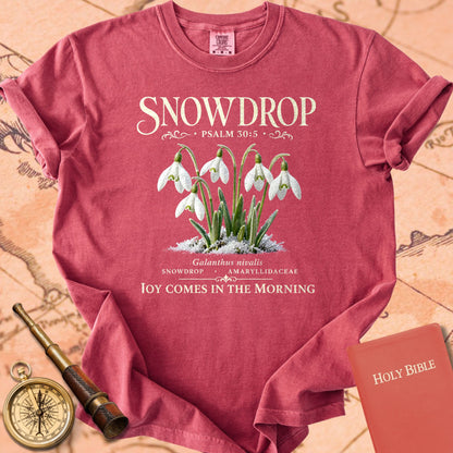 Snowdrop Psalm 30:5 Premium T-shirt
