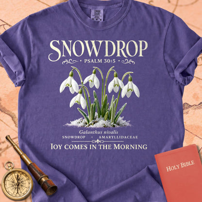 Snowdrop Psalm 30:5 Premium T-shirt