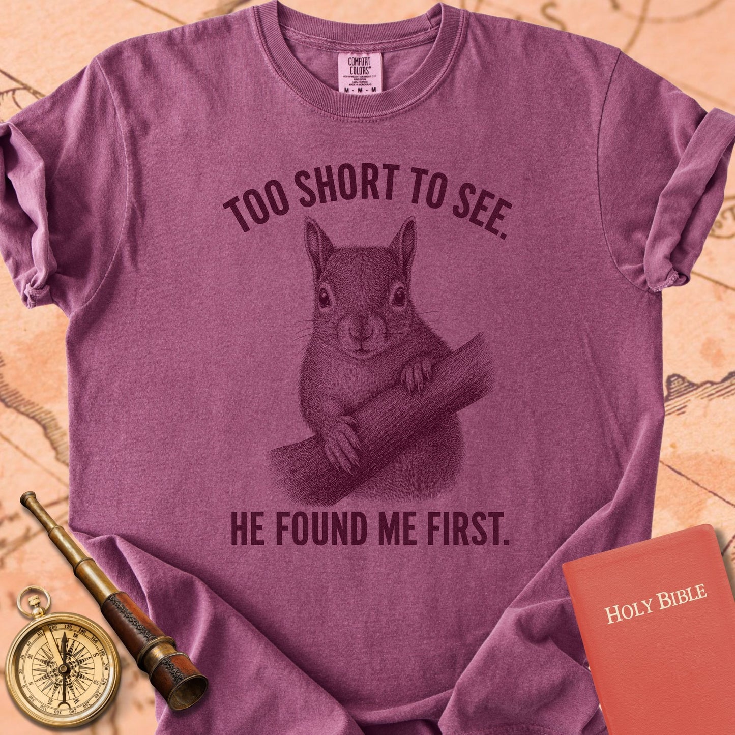 Too Short to See. He Found Me First. Premium T-shirt