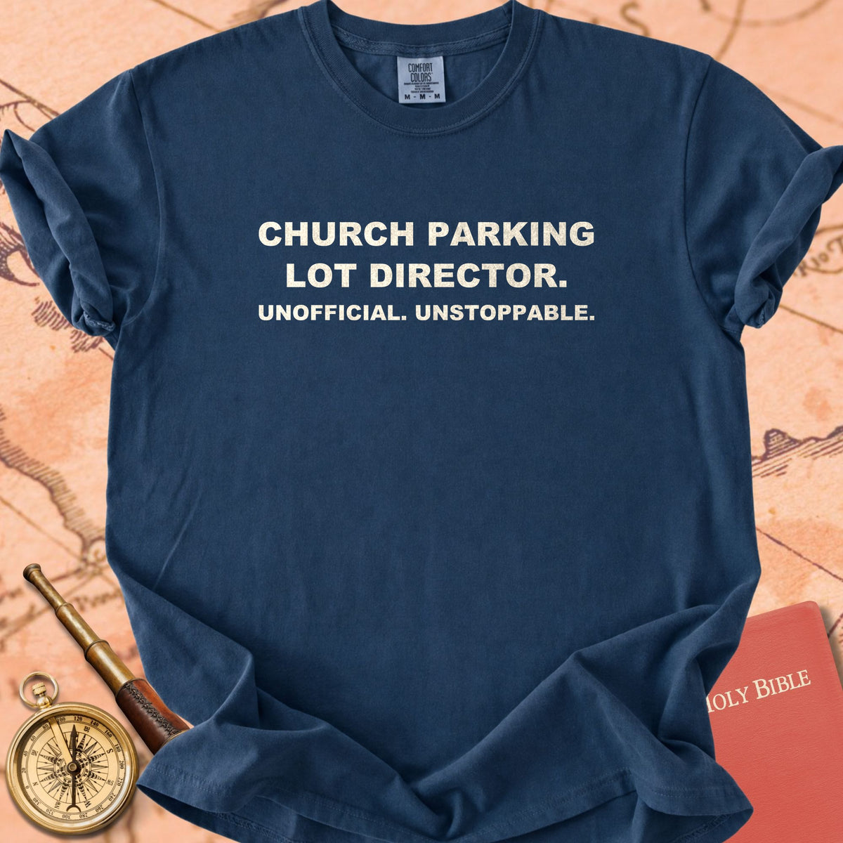 Church Parking Lot Director. Unofficial. Unstoppable. Premium T-shirt