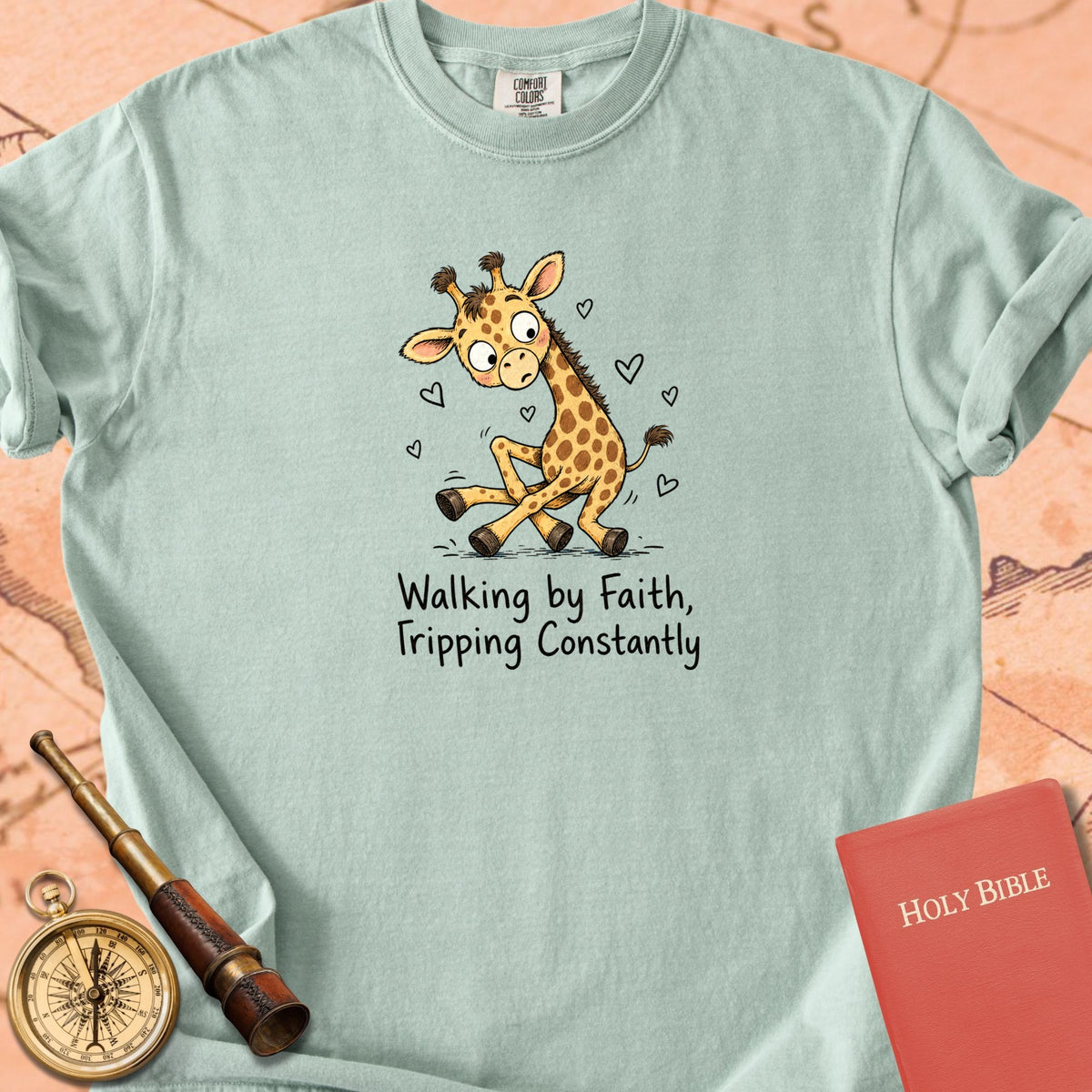 Walking by Faith, Tripping Constantly Premium T-shirt