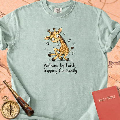 Walking by Faith, Tripping Constantly Premium T-shirt