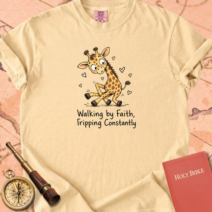 Walking by Faith, Tripping Constantly Premium T-shirt