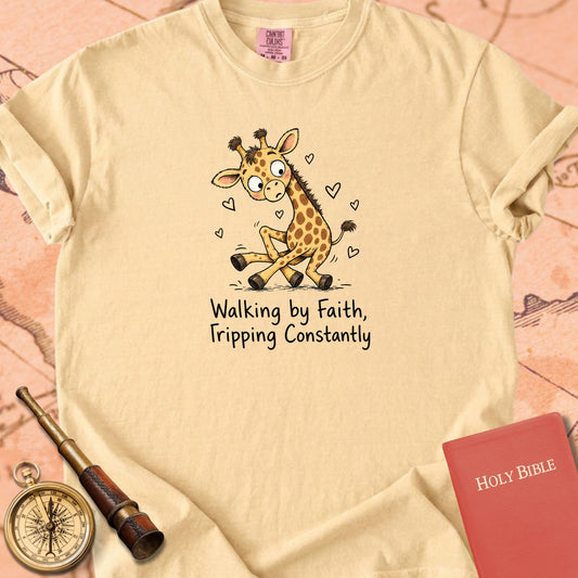 Walking by Faith, Tripping Constantly Premium T-shirt