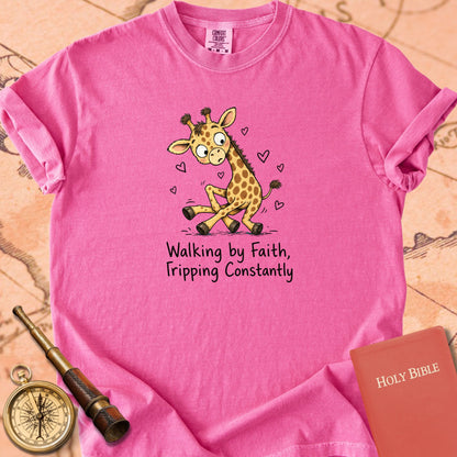 Walking by Faith, Tripping Constantly Premium T-shirt