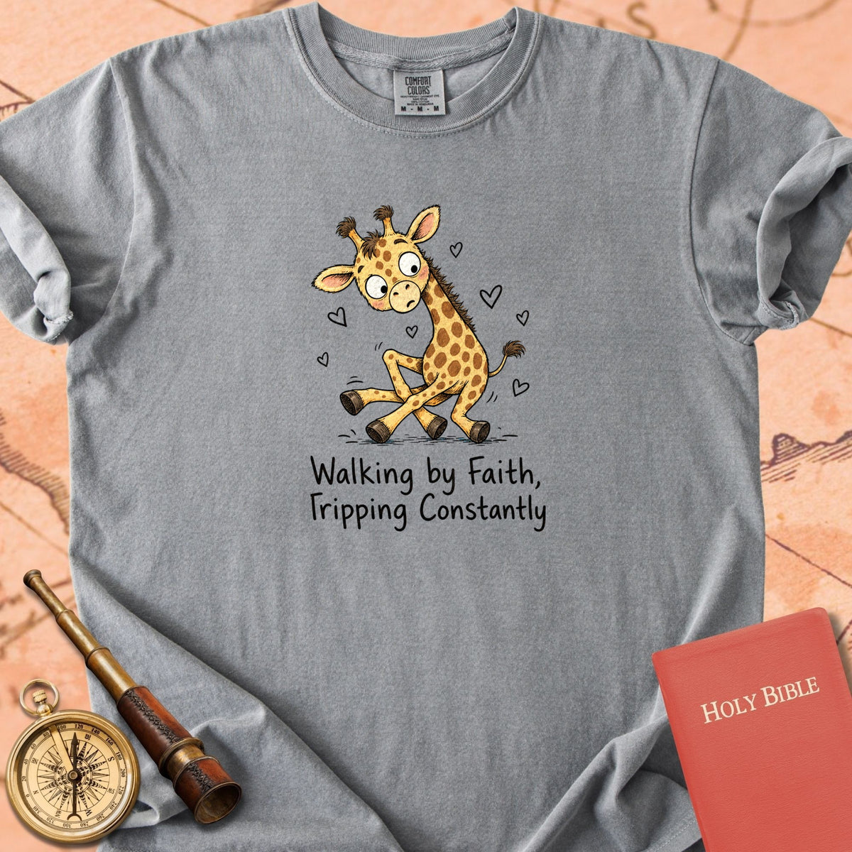 Walking by Faith, Tripping Constantly Premium T-shirt