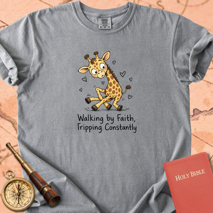 Walking by Faith, Tripping Constantly Premium T-shirt