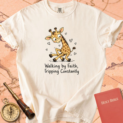Walking by Faith, Tripping Constantly Premium T-shirt