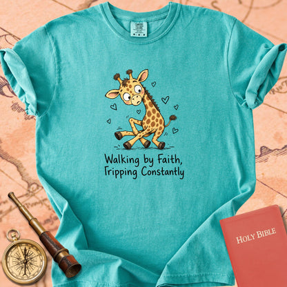 Walking by Faith, Tripping Constantly Premium T-shirt