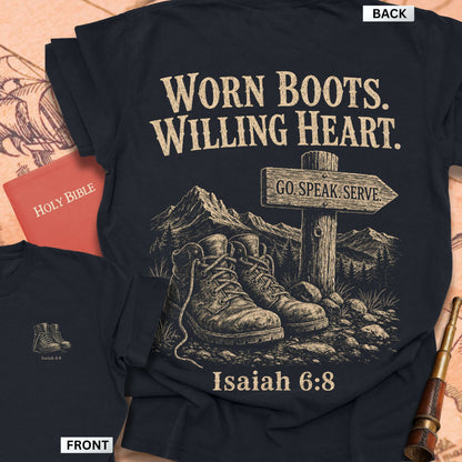 Worn Boots Willing Heart Premium T-shirt