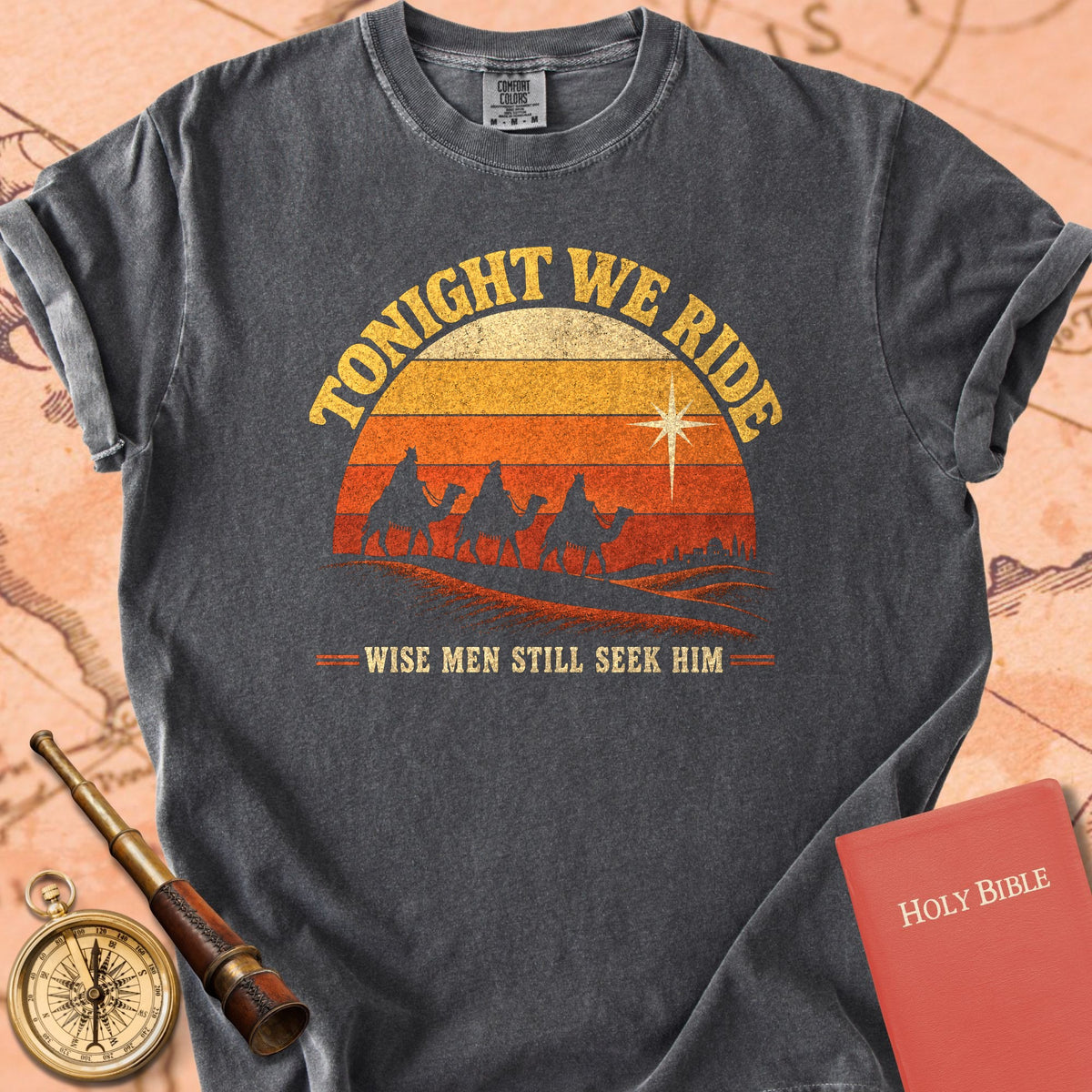 Tonight We Ride - Retro Wise Men Still Seek Him Premium T-shirt