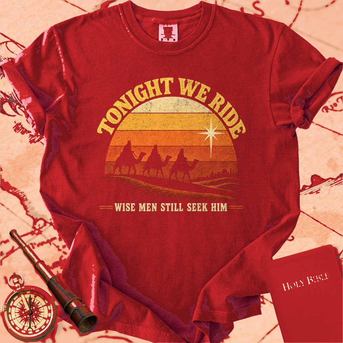Tonight We Ride - Retro Wise Men Still Seek Him Premium T-shirt