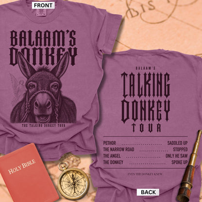 Balaam's Donkey. The Talking Donkey Tour. Premium T-shirt