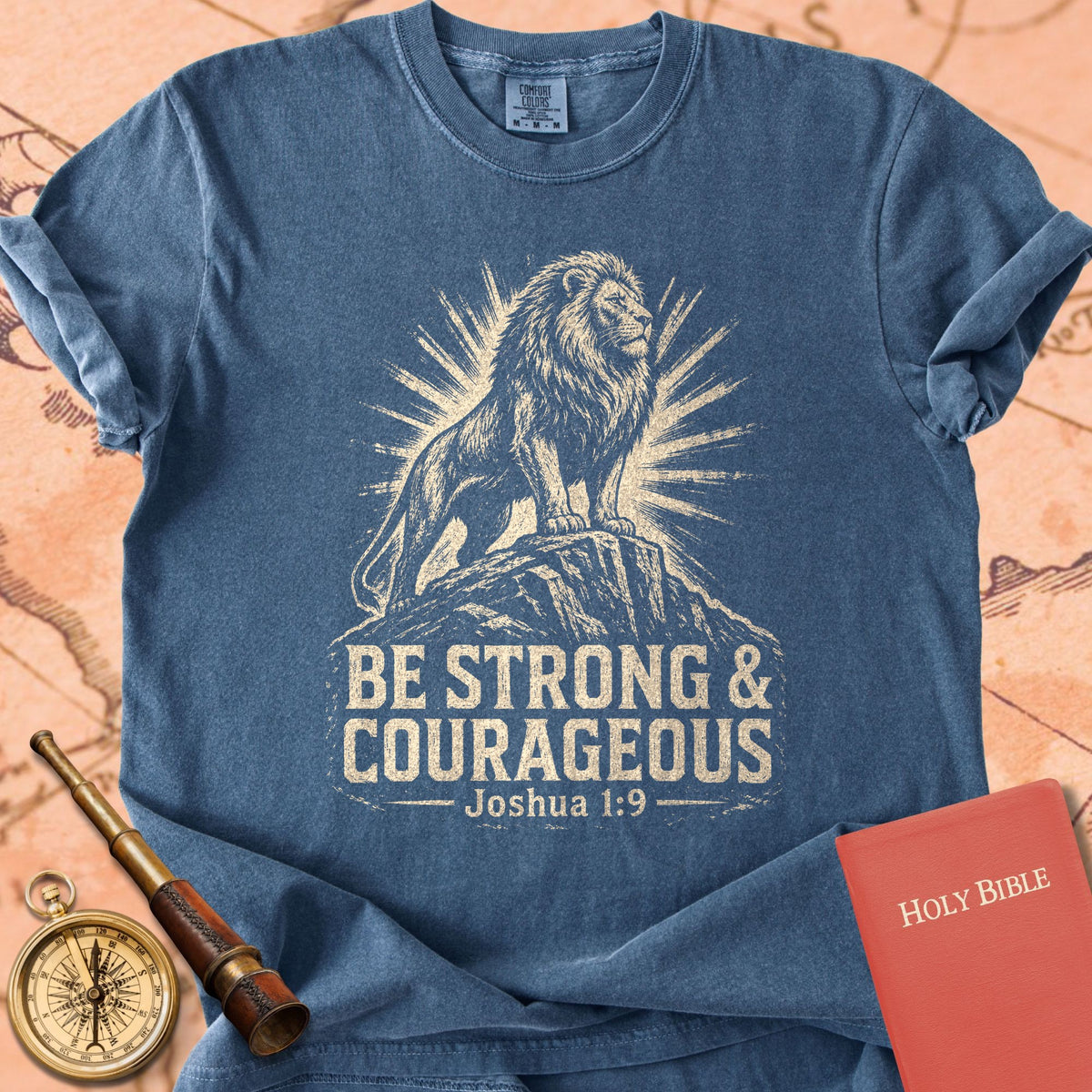 Be Strong and Courageous Premium T-shirt