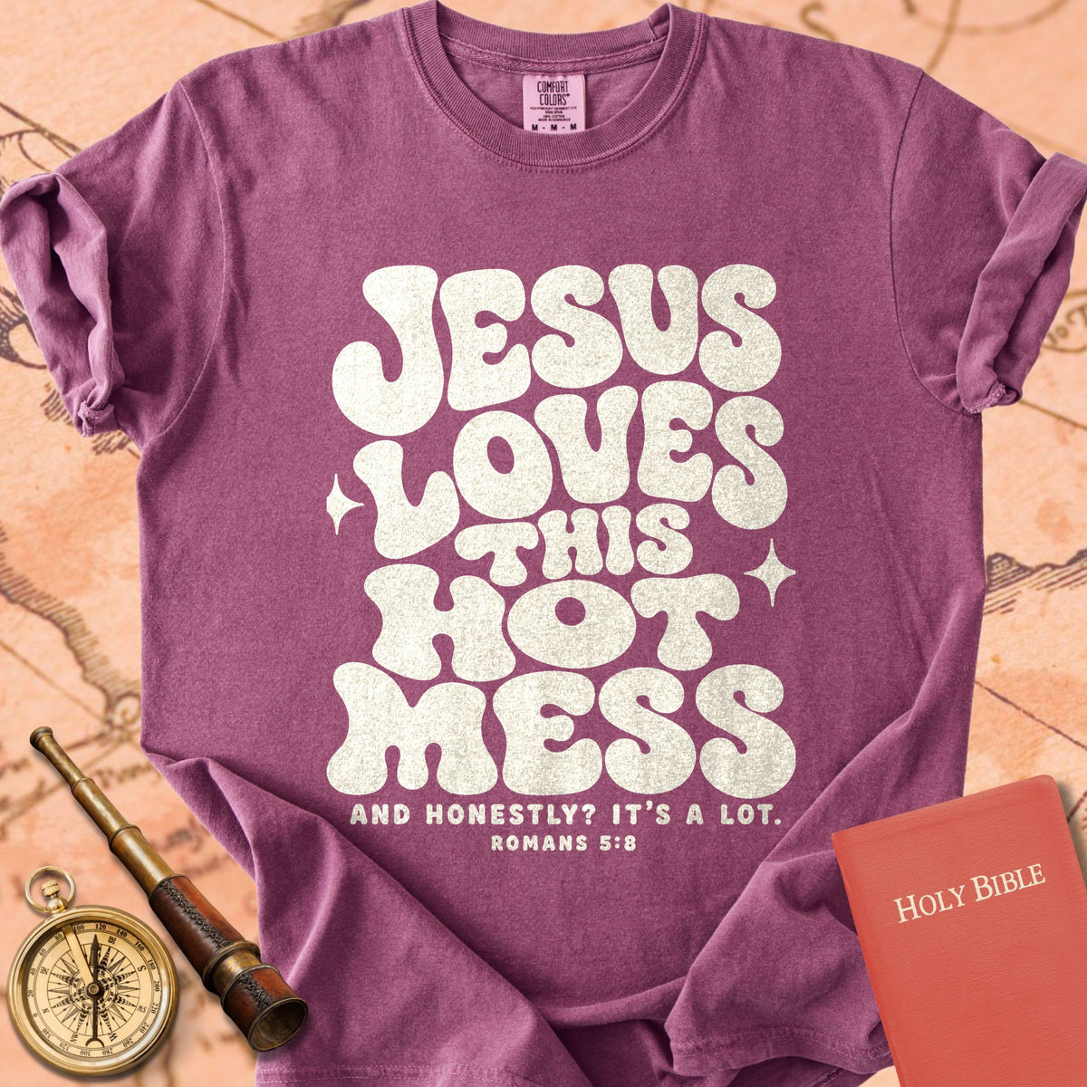 Jesus Loves This Hot Mess Premium T-shirt