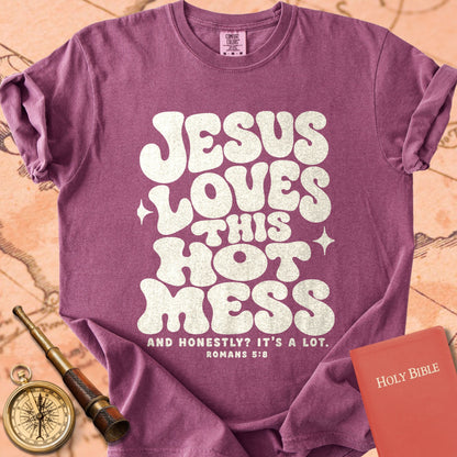 Jesus Loves This Hot Mess Premium T-shirt