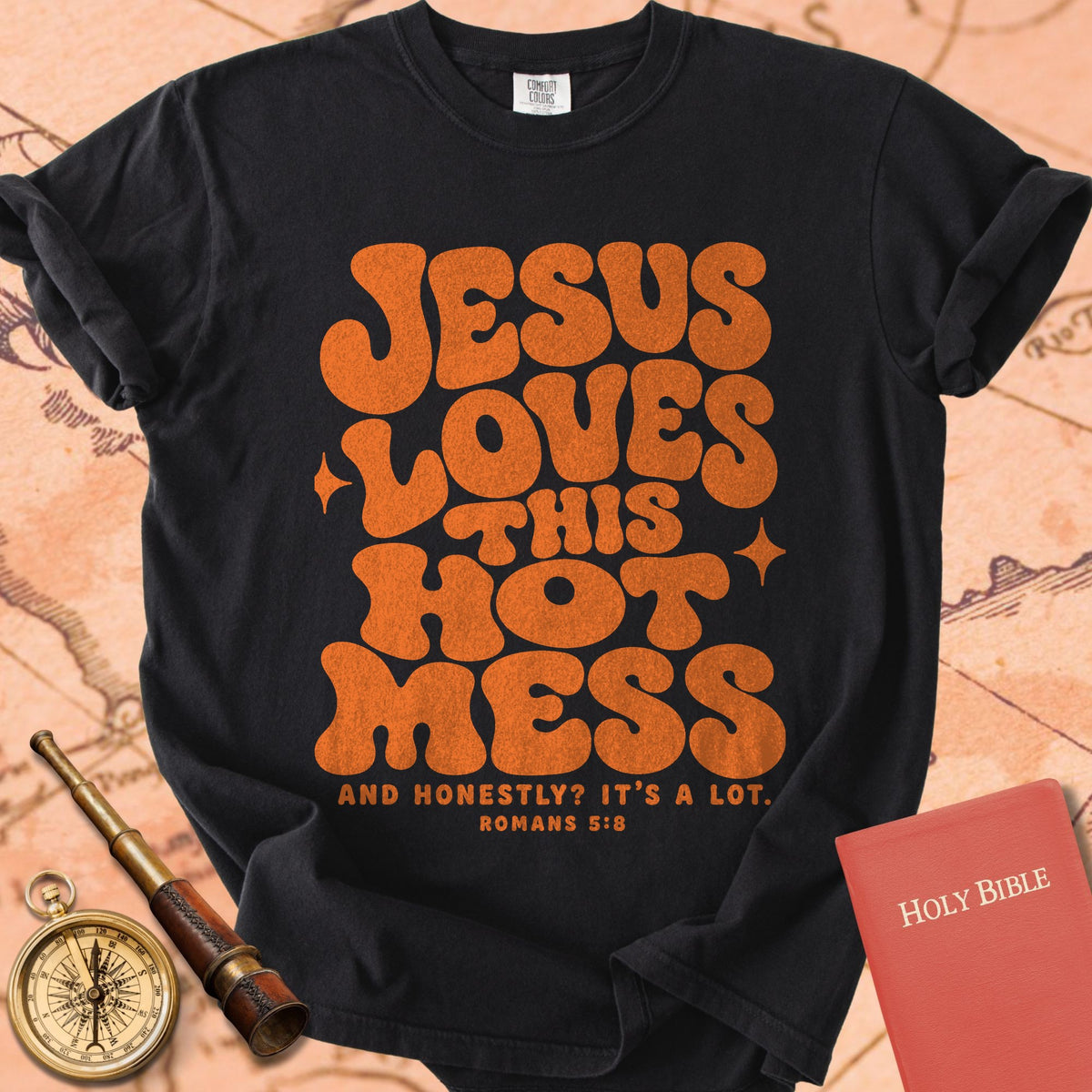 Jesus Loves This Hot Mess Premium T-shirt