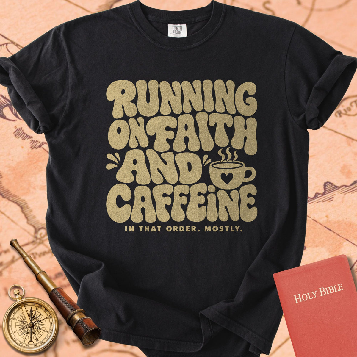 Running on Faith & Caffeine Premium T-shirt