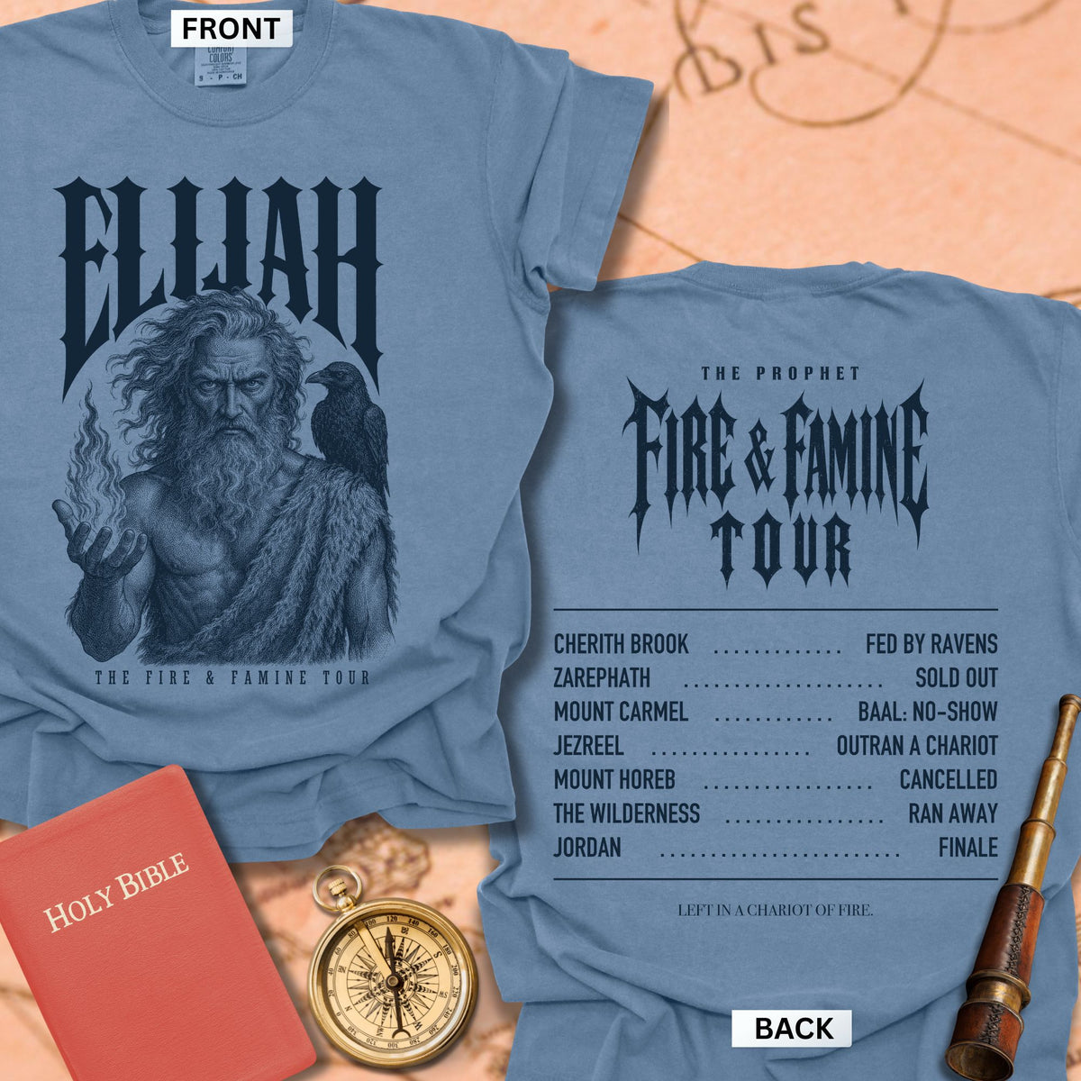 Elijah. The Fire & Famine Tour. Premium T-shirt