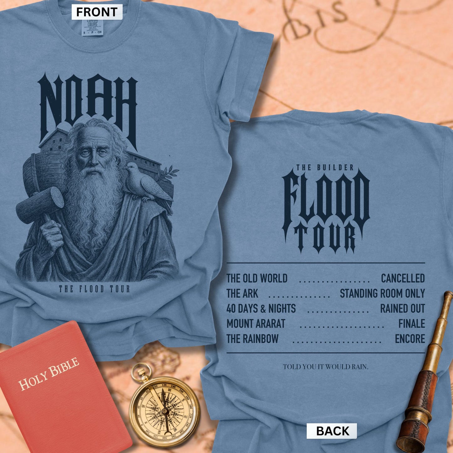 Noah. The Flood Tour. Premium T-shirt