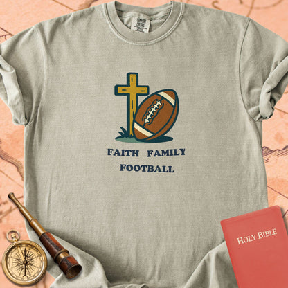 Faith Family Football Premium T-shirt