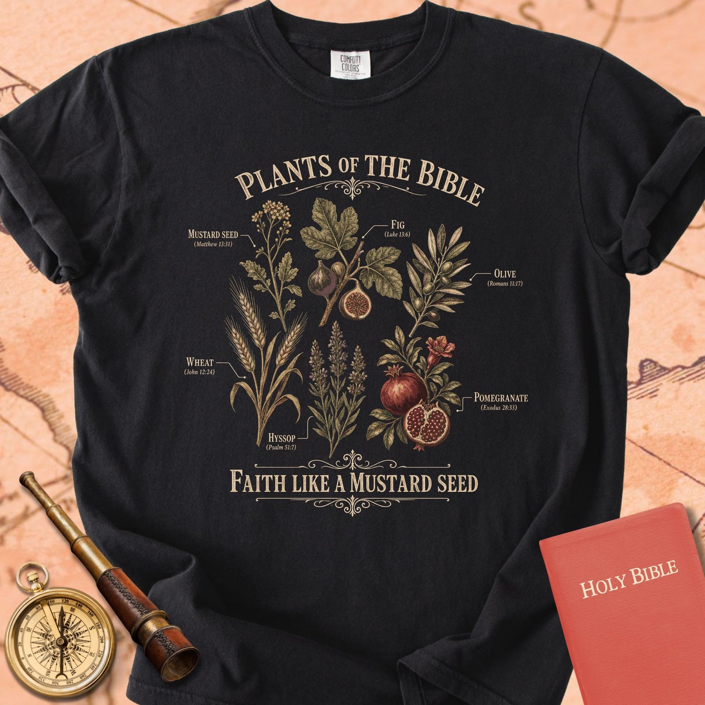 Plants of the Bible Premium T-shirt — Black