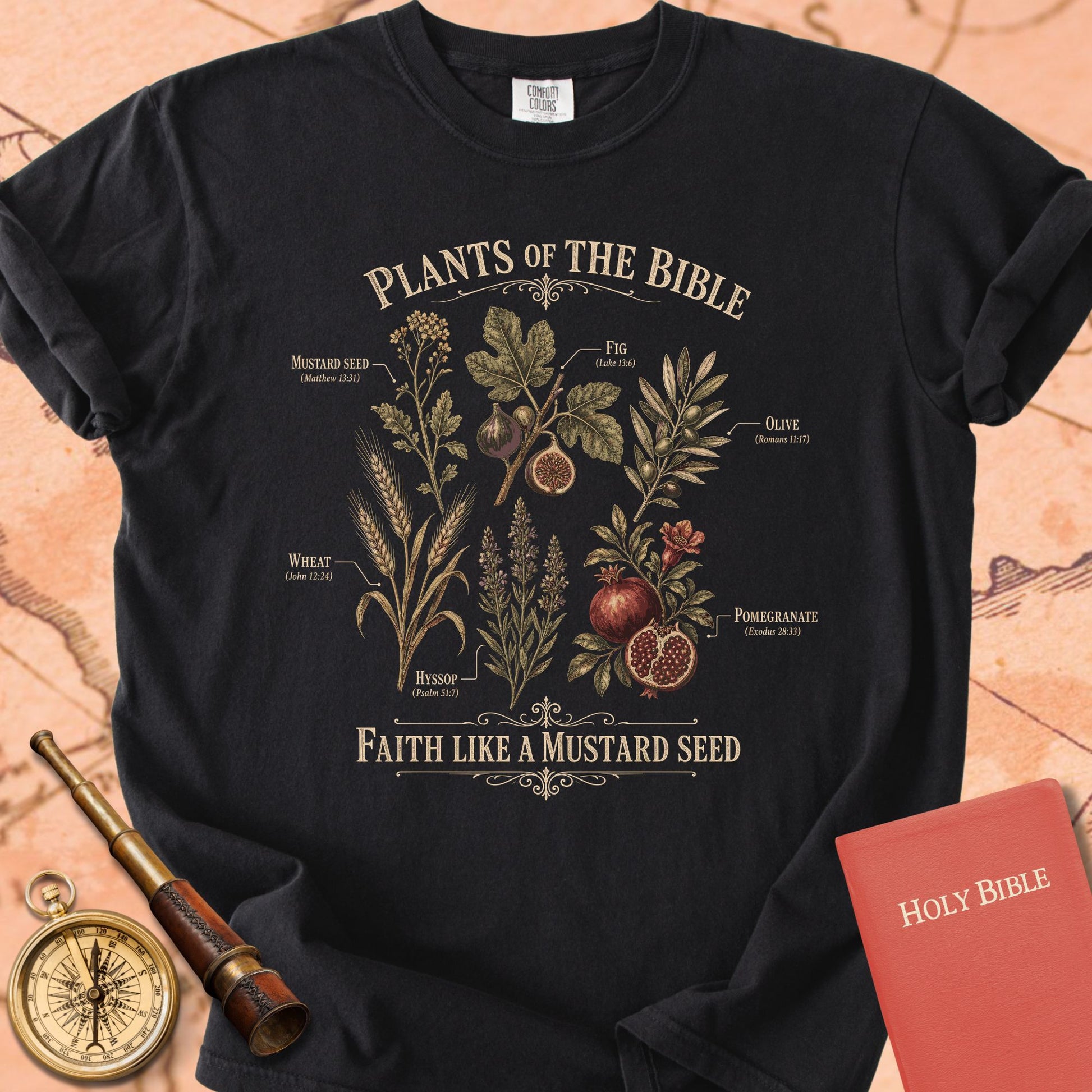 Plants of the Bible Premium T-shirt — Black