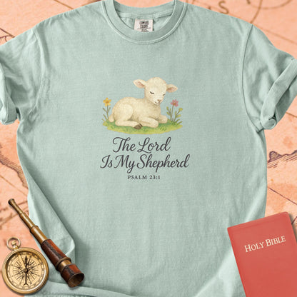 The Lord Is My Shepherd — Lamb Premium T-shirt — Bay Comfort Colors