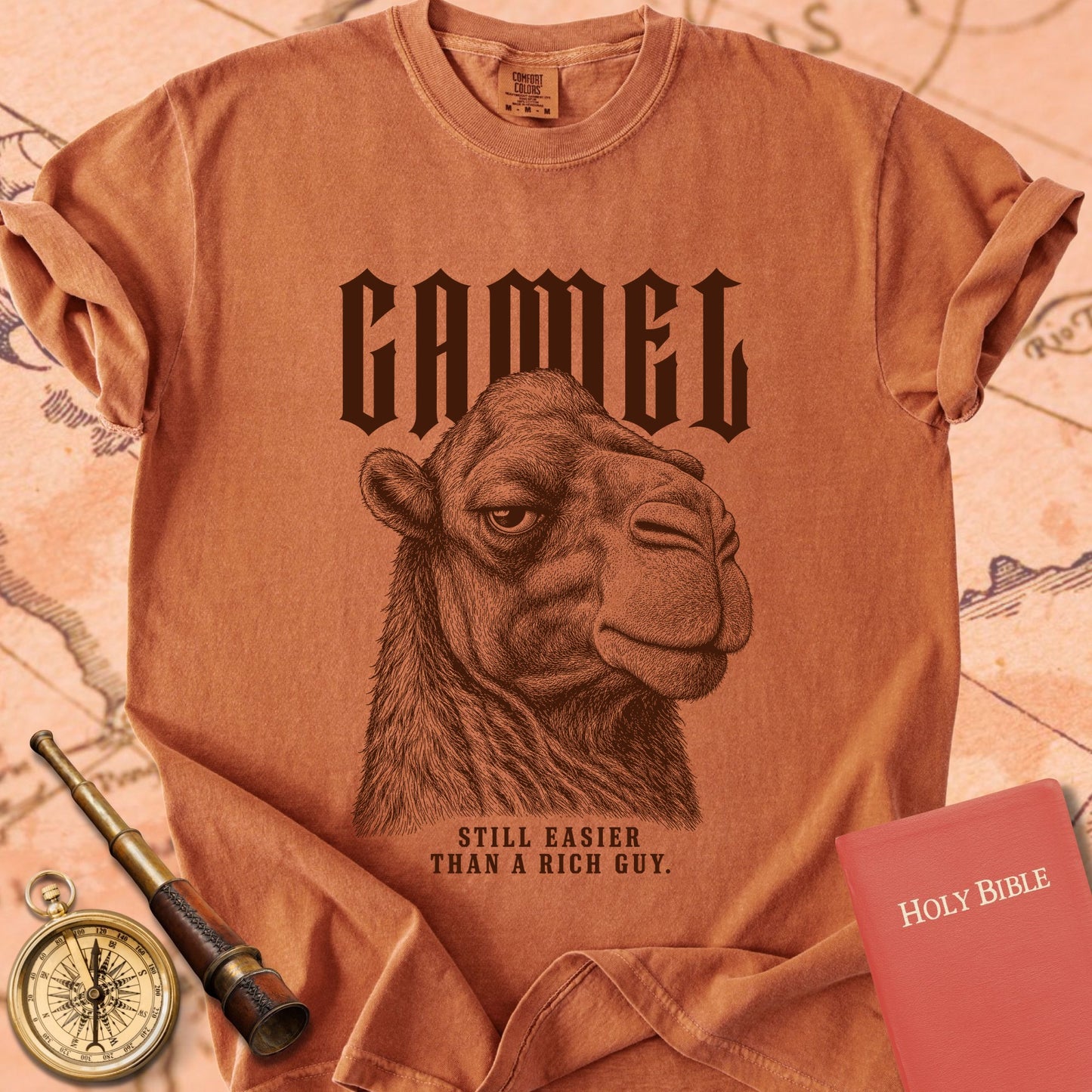 Camel. Easier Than a Rich Guy. Premium T-shirt
