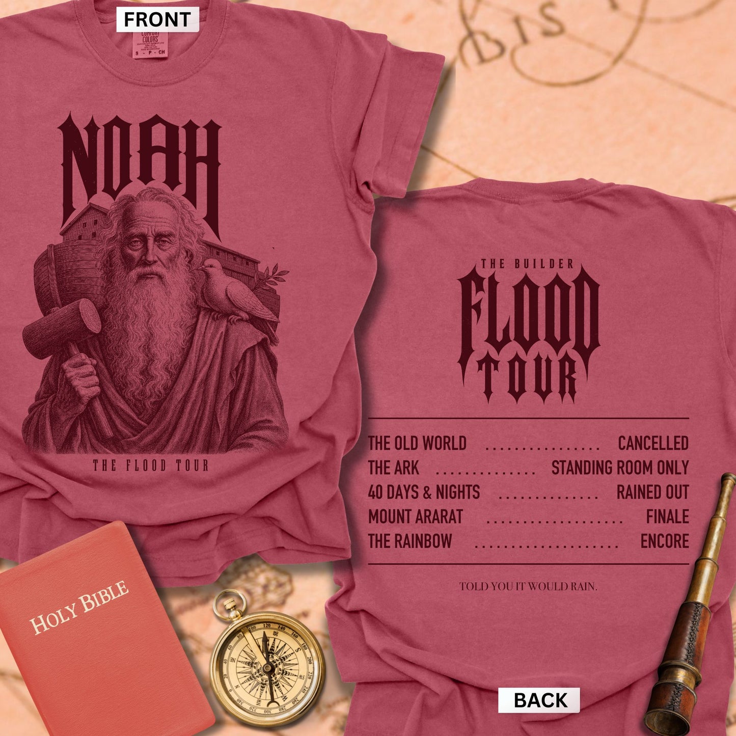 Noah. The Flood Tour. Premium T-shirt