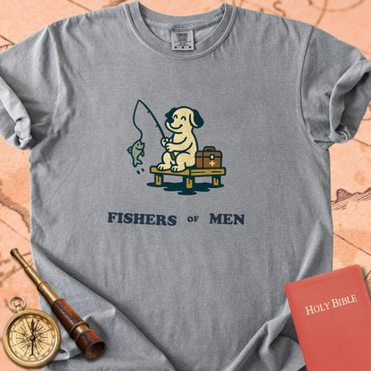 Fishers of Men Fishing Dog Premium T-shirt