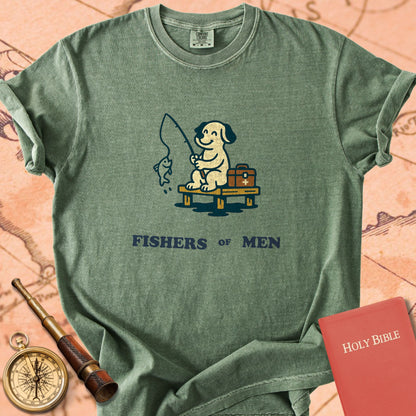 Fishers of Men Fishing Dog Premium T-shirt
