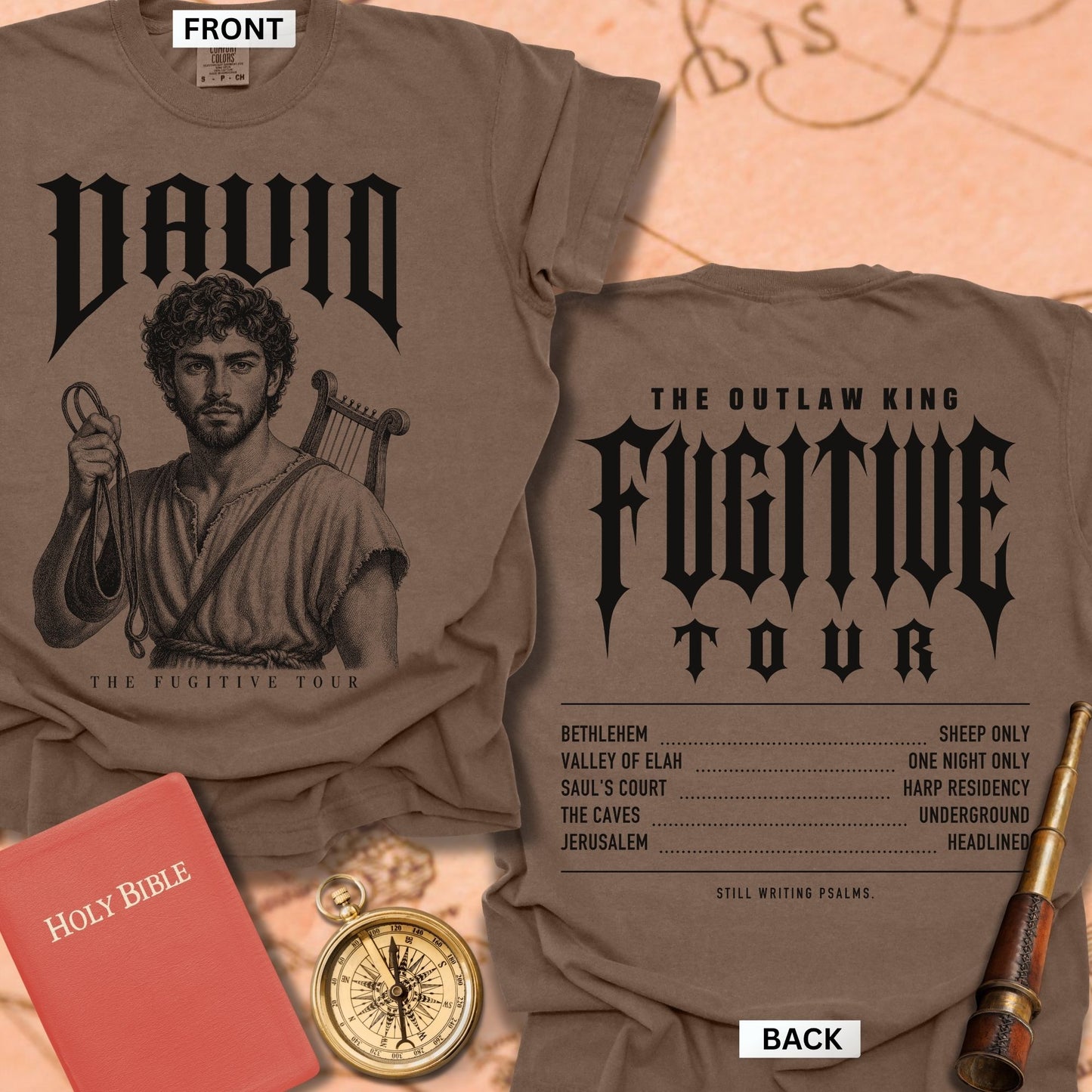 David. The Fugitive Tour. Premium T-shirt
