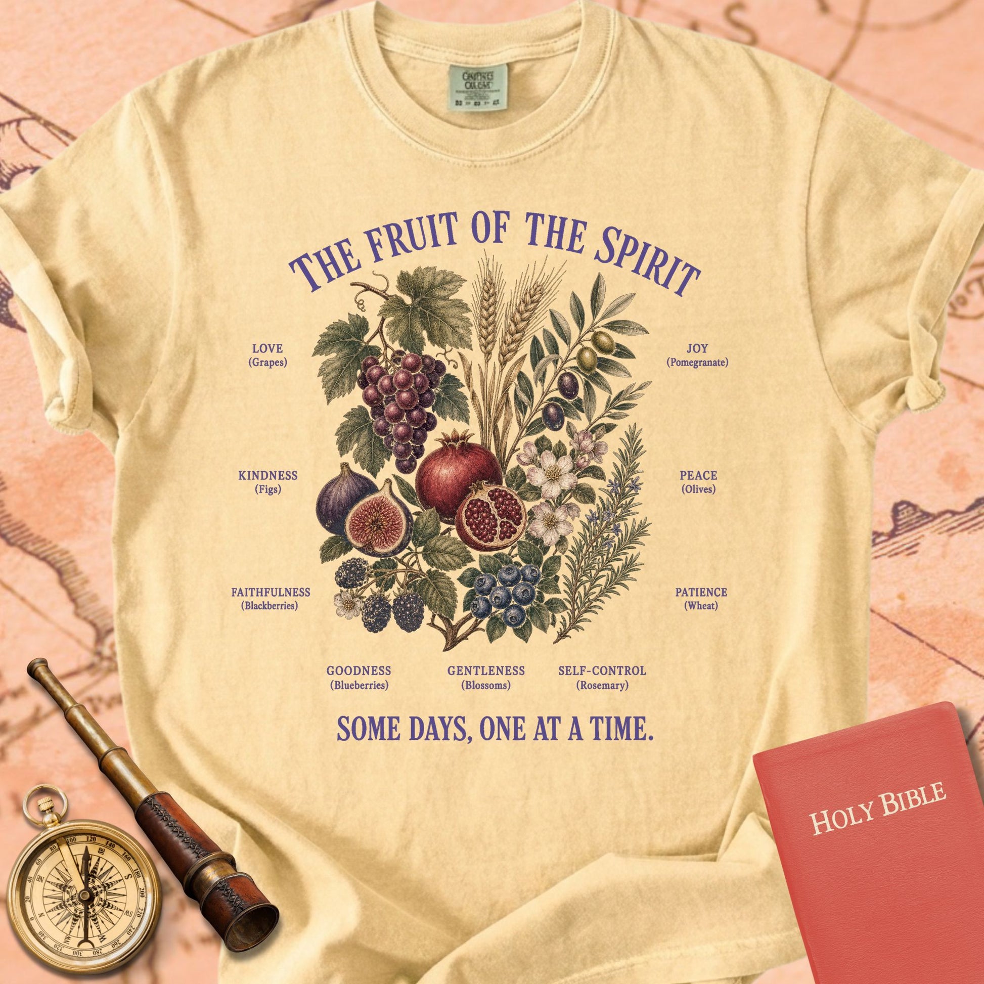 Fruit of the Spirit (Some Days, One at a Time) Premium T-shirt — Butter