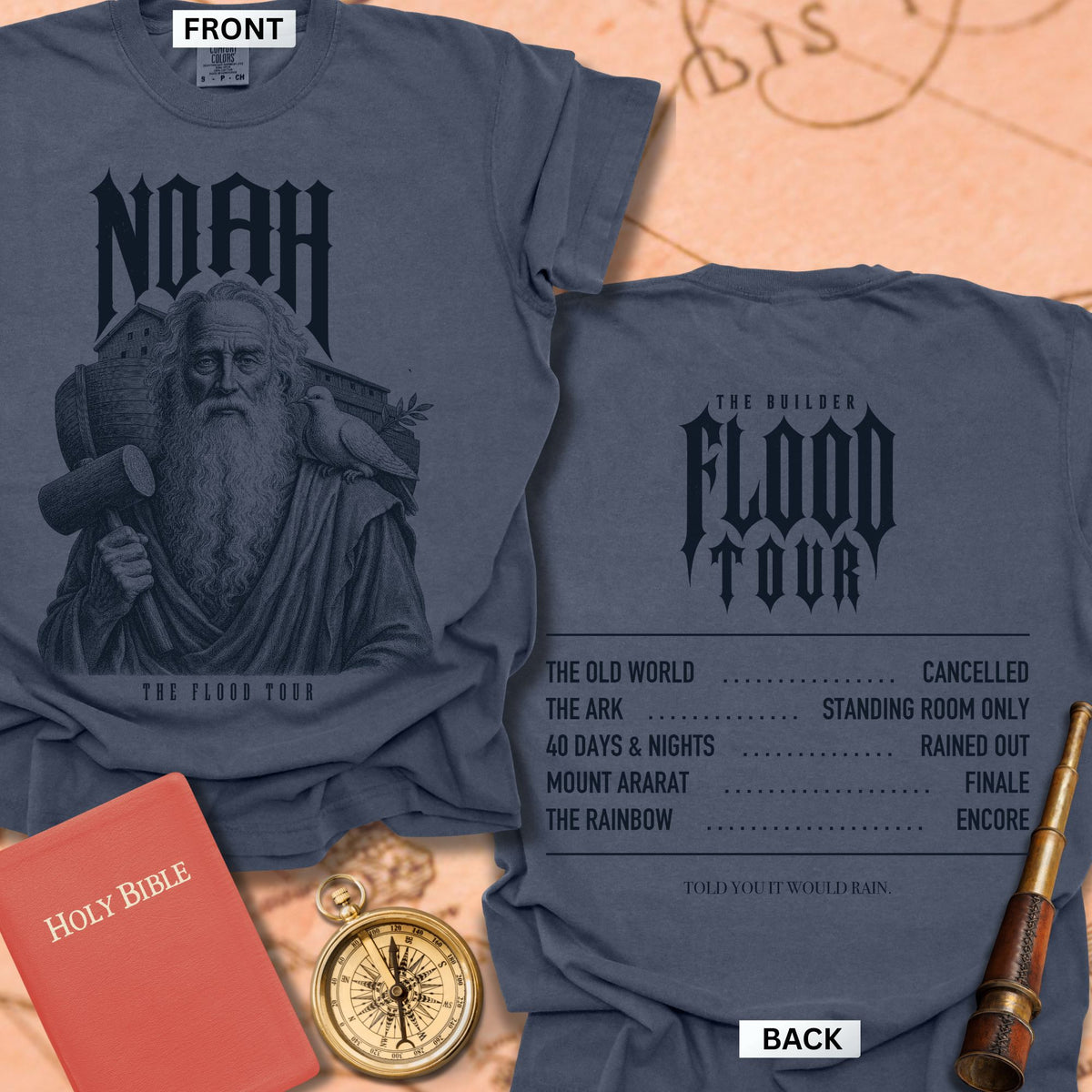 Noah. The Flood Tour. Premium T-shirt
