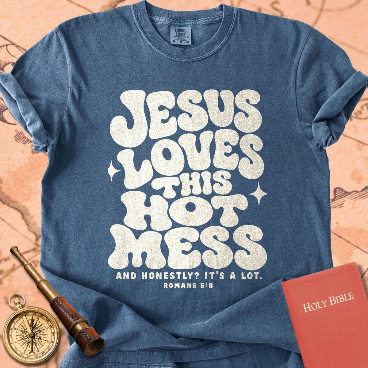 Jesus Loves This Hot Mess Premium T-shirt