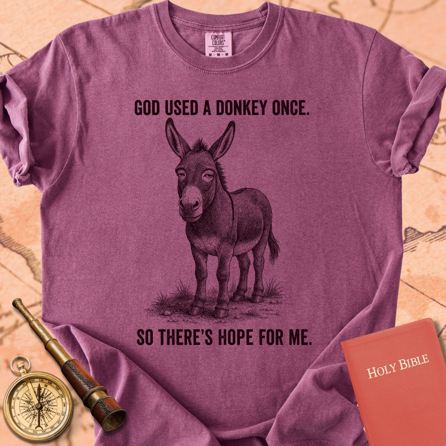 God Used a Donkey Once, So There's Hope for Me Premium T-shirt