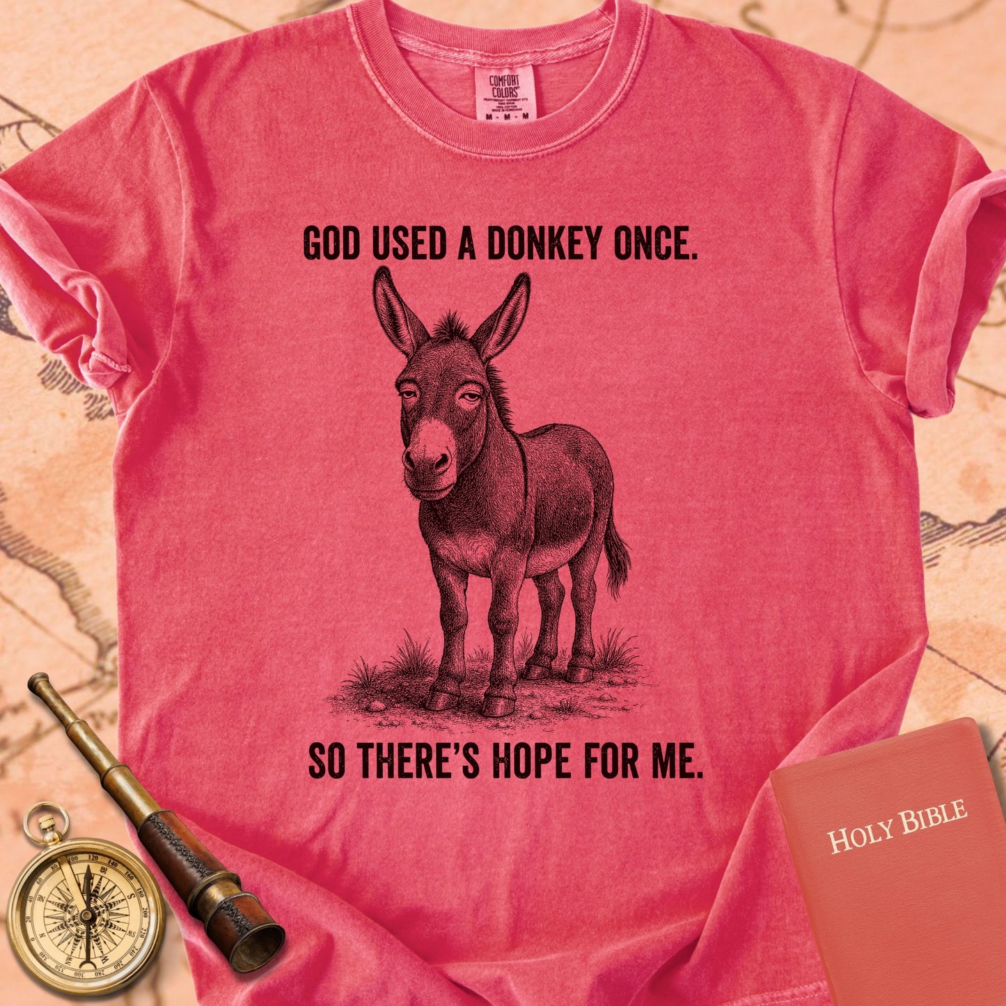 God Used a Donkey Once, So There's Hope for Me Premium T-shirt