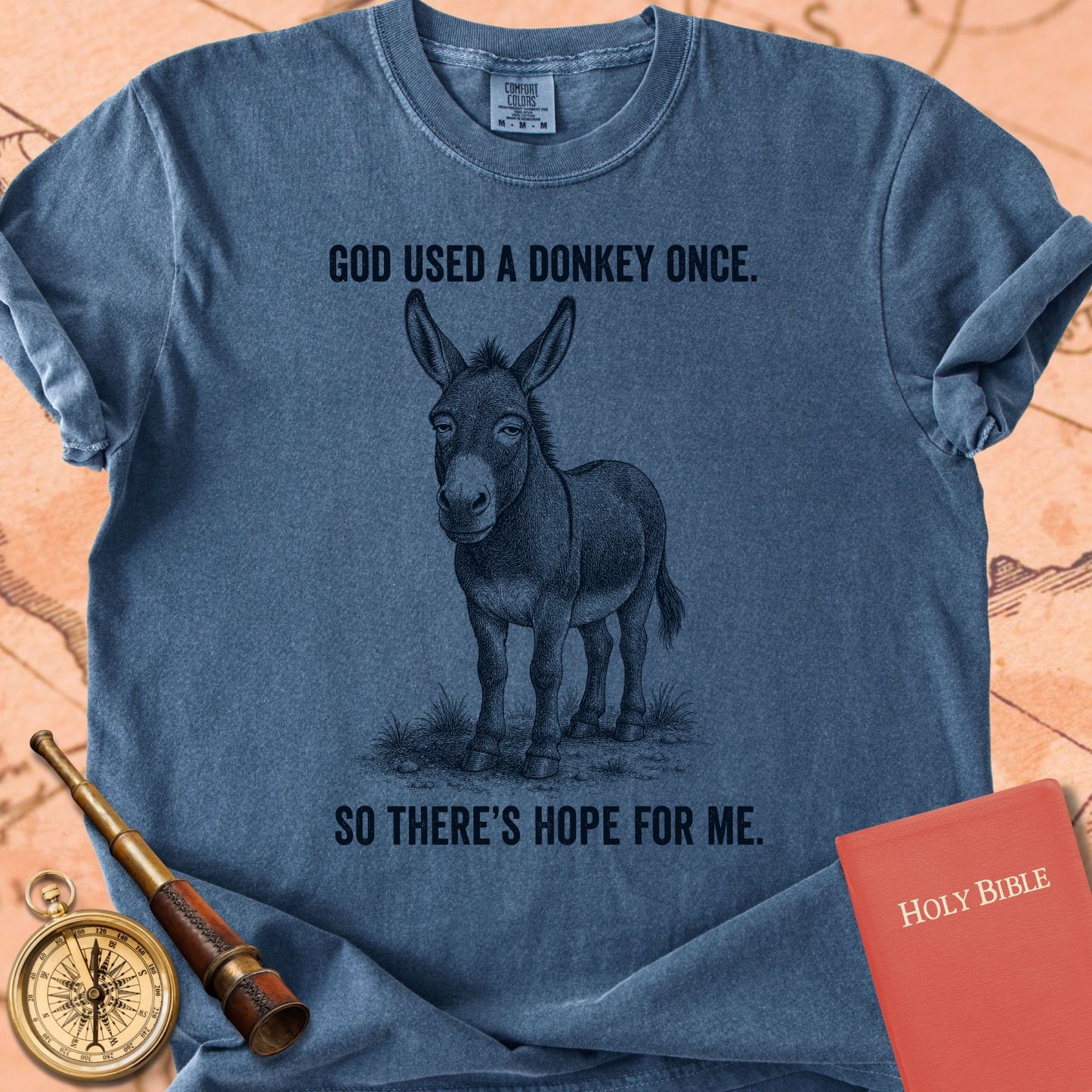 God Used a Donkey Once, So There's Hope for Me Premium T-shirt
