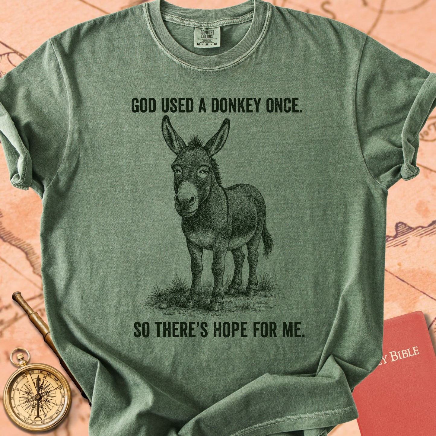 God Used a Donkey Once, So There's Hope for Me Premium T-shirt
