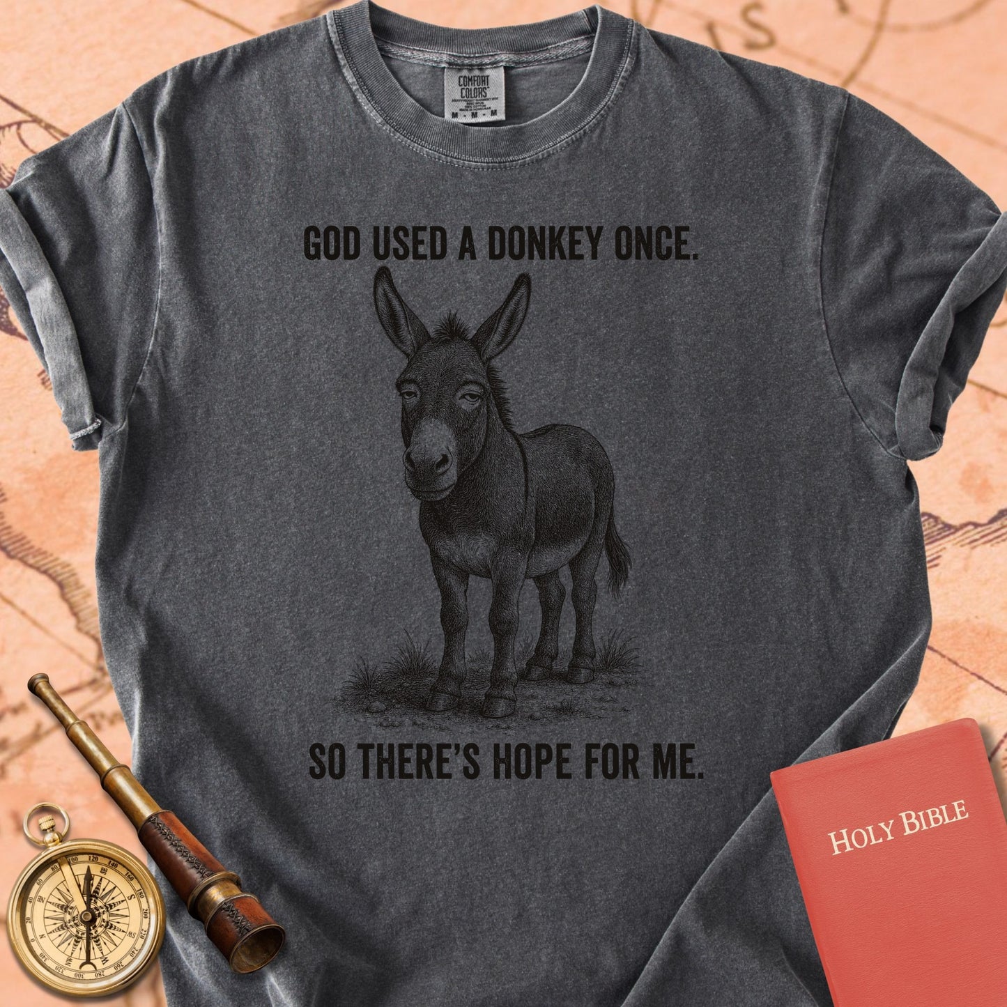 God Used a Donkey Once, So There's Hope for Me Premium T-shirt