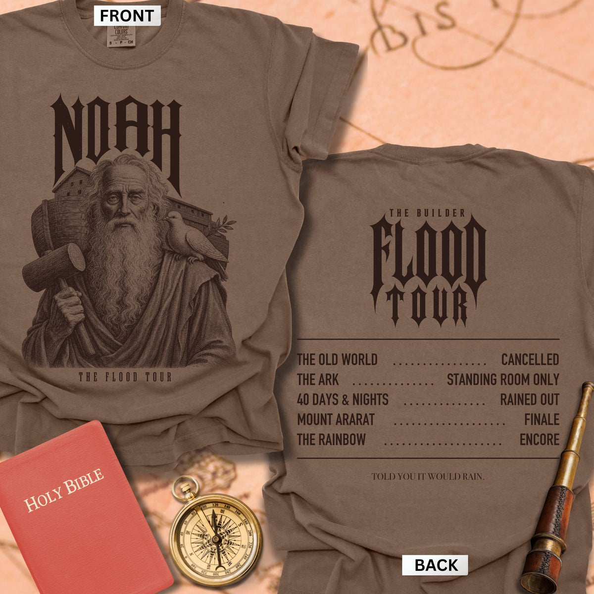 Noah. The Flood Tour. Premium T-shirt