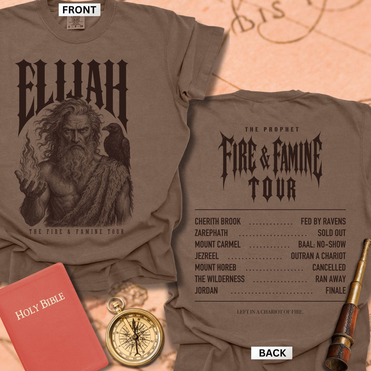 Elijah. The Fire & Famine Tour. Premium T-shirt