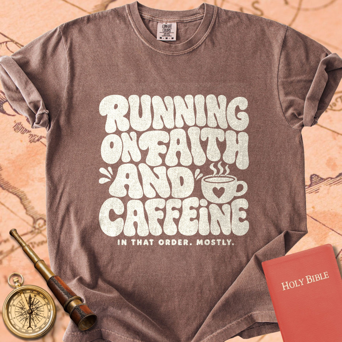 Running on Faith & Caffeine Premium T-shirt