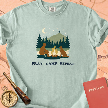 Pray Camp Repeat Premium T-shirt