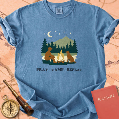Pray Camp Repeat Premium T-shirt