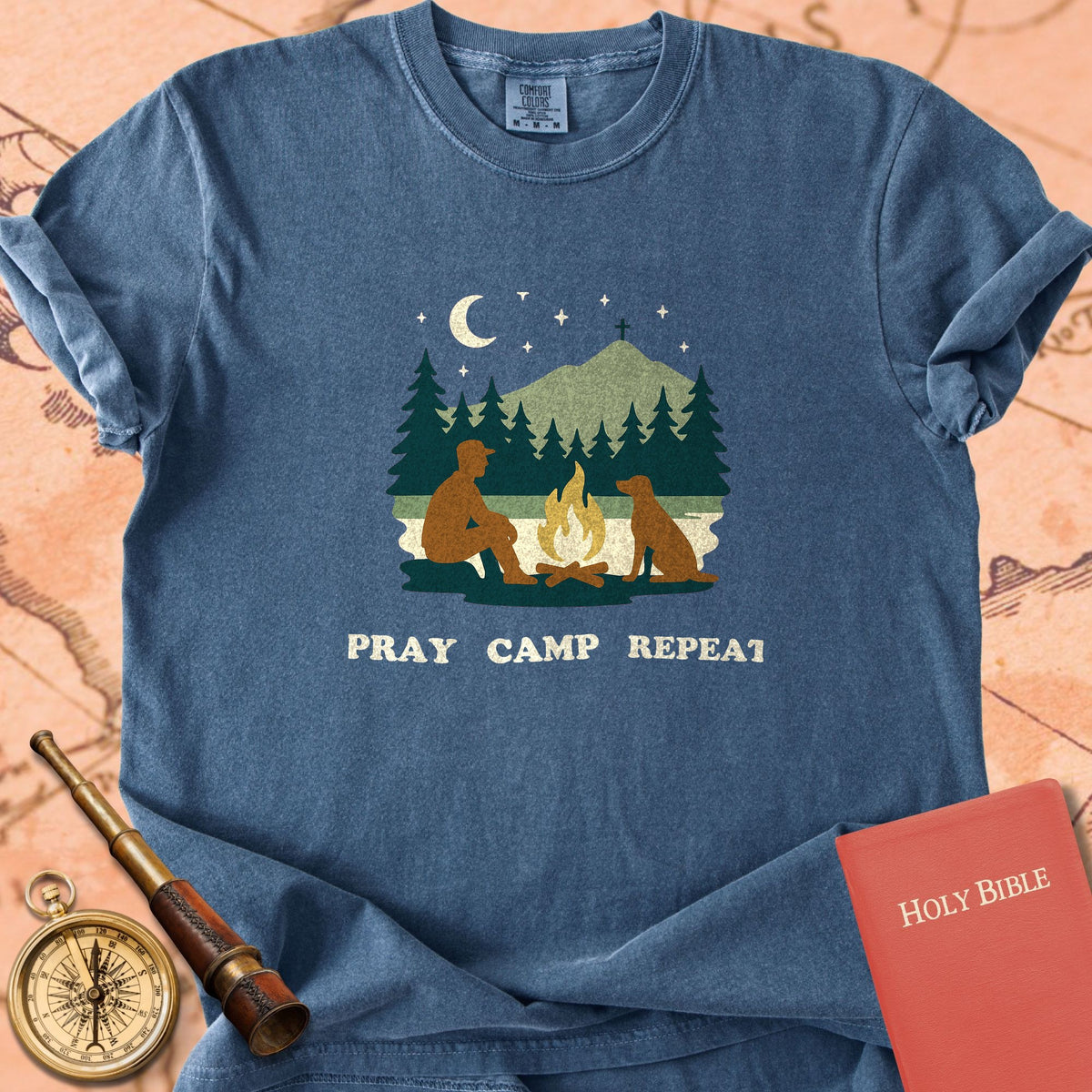 Pray Camp Repeat Premium T-shirt