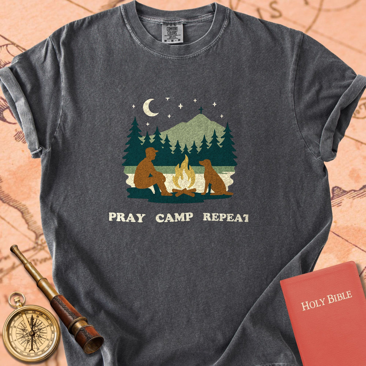 Pray Camp Repeat Premium T-shirt
