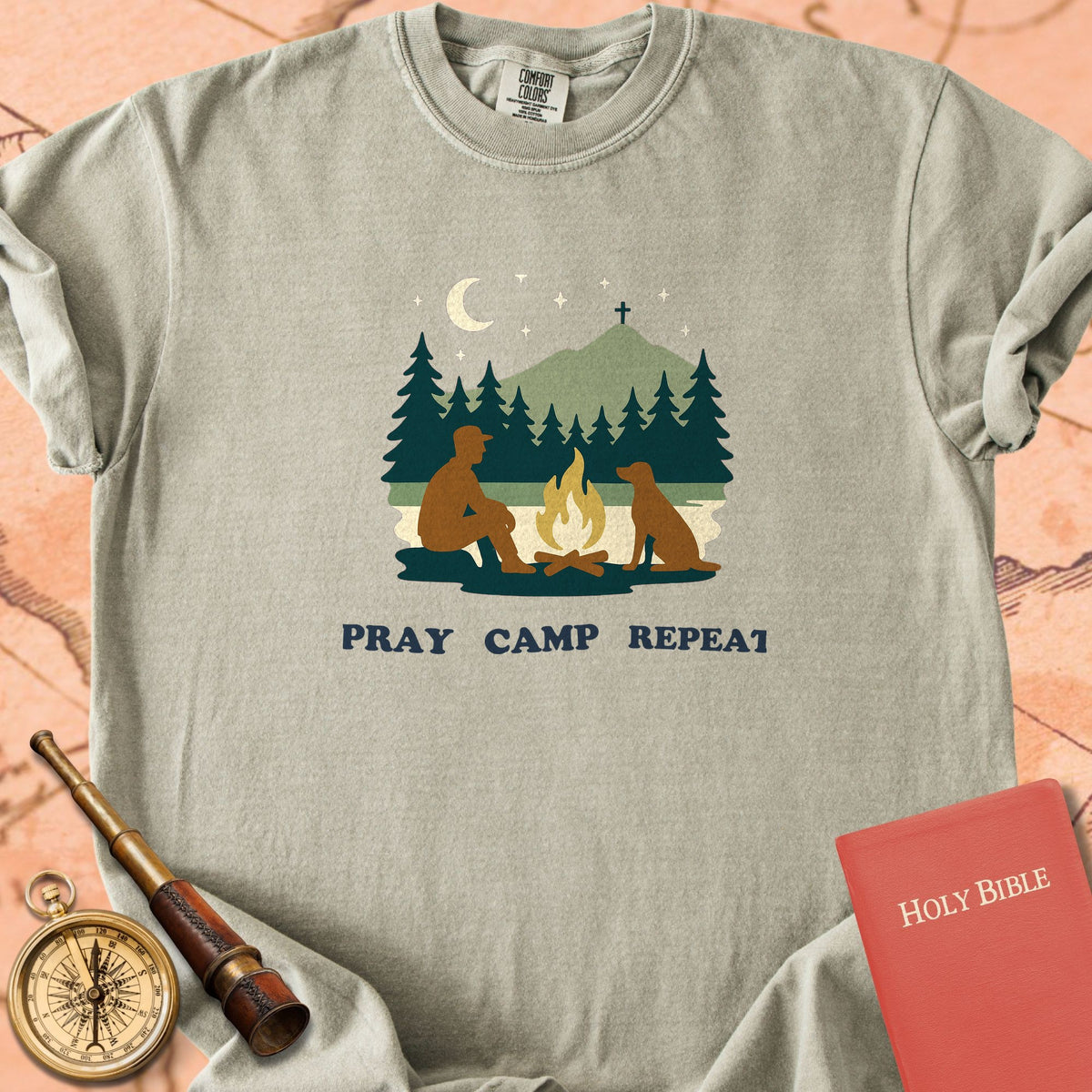 Pray Camp Repeat Premium T-shirt